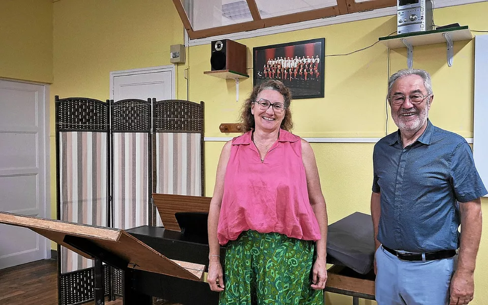 Photo de Michel Thomas avec Noëlle Vacceratti